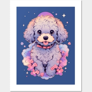 Cavapoo Pastel Goth Dog Posters and Art